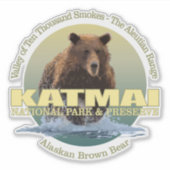 Katmai NP (Brown Bear) WT シール (正面)