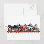Katriders.com赤いロゴシャツ ポストカード (正面/裏面)
