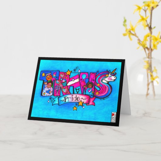 Kat's Livary Letters: TRANS Card カード (黄色い花)