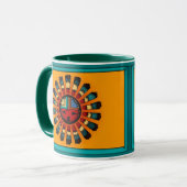 Katsina (Kachina)日曜日は直面します マグカップ (正面左)