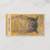 Katsuda Yukio Owl日本の東洋のクラスのヴィンテージ 名刺 (裏面)