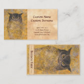 Katsuda Yukio Owl日本の東洋のクラスのヴィンテージ 名刺 (正面/裏面)