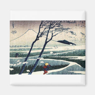 KatsushikaのHokusaiの浮世絵著Fukeiga マグネット