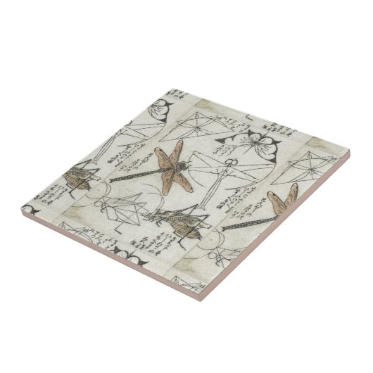 Katsushika Hokusaiの昆虫 タイル (側面)