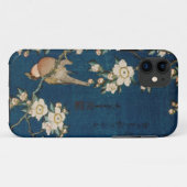 Katsushika Hokusaiの葛飾北斎のGoldfinchおよび桜 Case-Mate iPhoneケース (裏面(横))