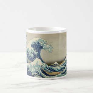 Katsushika Hokusai著神奈川の波 コーヒーマグカップ