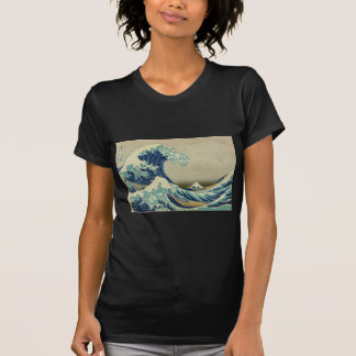 Katsushika Hokusai著神奈川を離れた素晴らしい波 Tシャツ