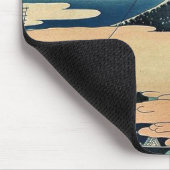 Katsushika、Hokusai著AsakusaのHonganのjiの寺院 マウスパッド (コーナー)