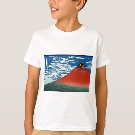 “Katsushika Hokusai”の“Fine Wind, Clear Morning” Tシャツ (正面)