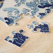 KATSUSHIKA HOKUSAI -神奈川を離れた素晴らしい波 ジグソーパズル (側面)