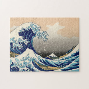 KATSUSHIKA HOKUSAI -神奈川を離れた素晴らしい波 ジグソーパズル