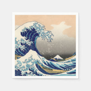 KATSUSHIKA HOKUSAI -神奈川を離れた素晴らしい波 スタンダードカクテルナプキン