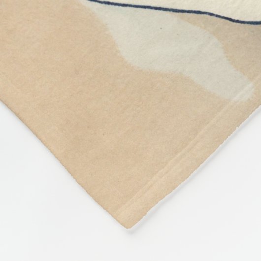 KATSUSHIKA HOKUSAI -神奈川を離れた素晴らしい波 フリースブランケット (角)