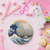 KATSUSHIKA HOKUSAI -神奈川を離れた素晴らしい波 ペーパープレート (パーティー)