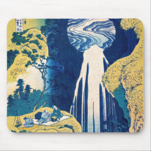 Katsushika Hokusai - Amida Falls マウスパッド