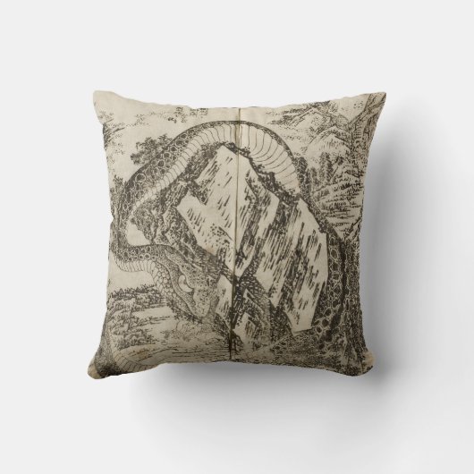 Katsushika Hokusai art クッション (裏面)