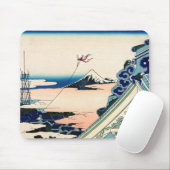 Katsushika Hokusai - Asakusa Honganji temple, Edo マウスパッド (マウス)