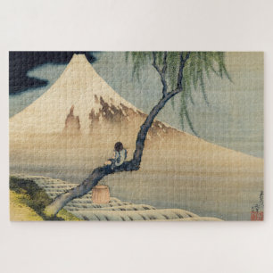 Katsushika Hokusai - Boy Viewing Mount Fuji ジグソーパズル