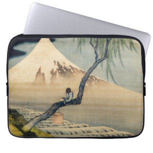 Katsushika Hokusai - Boy Viewing Mount Fuji ラップトップスリーブ