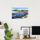 Katsushika Hokusai - Fuji from Kanaya on Tokaido ポスター (ホームオフィス)