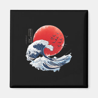 Katsushika Hokusai Japanese Great Wave Men Women K マグネット