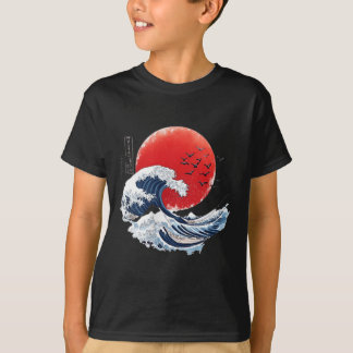 Katsushika Hokusai Japanese Great Wave Men Women K Tシャツ