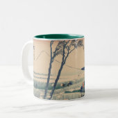 Katsushika Hokusai, Mt.Fuji, Japan ツートーンマグカップ (正面左)