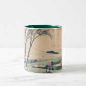 Katsushika Hokusai, Mt.Fuji, Japan ツートーンマグカップ (中央)
