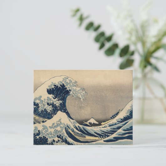Katsushika Hokusai. The Great Wave off Kanagawa  ポストカード (スタンド正面)