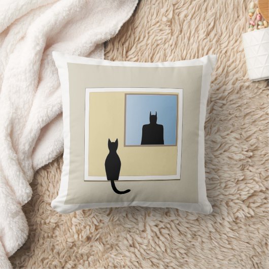 Katt i fönster クッション (ブランケット)