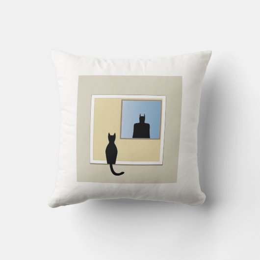 Katt i fönster クッション (裏面)