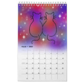 Katten Kalender カレンダー (3月 2027)
