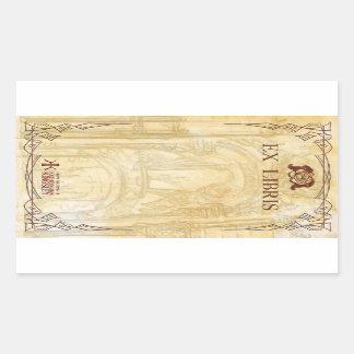 Katverse蔵書票 長方形シール