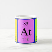 Katyの周期表の名前のマグ コーヒーマグカップ (中央)