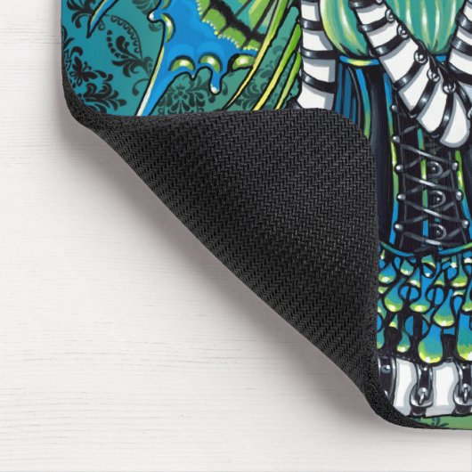 "Katy"の緑の入れ墨の妖精の国の芸術のマウスパッド マウスパッド (コーナー)