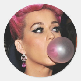 Katy Perry Bubble Gum ラウンドシール