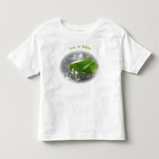 Katydid Grasshopper Nature Personalized トドラーTシャツ (正面)