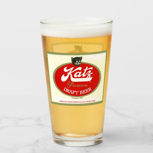 Katz 荷車を引く Beer、Drewrys、シカゴ、IL タンブラーグラス (ドリンク正面)