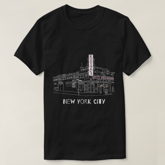 Kat'z Deli New York City for Reuben Sandwich Fans  Tシャツ (デザイン正面)