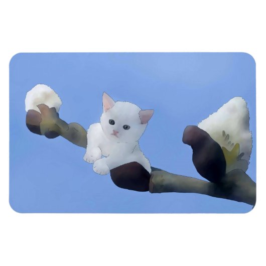 Kätzchenfrühling マグネット (横)
