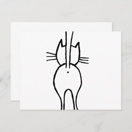 Katze サンキューカード (正面/裏面)