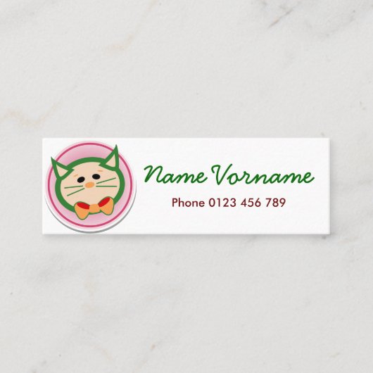 katze スキニー名刺 (正面)