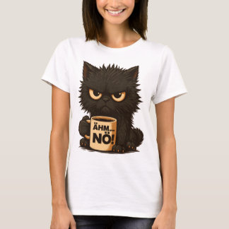 Katze „Ähm Nö“ – Lustiges Katzen-Sarkasmus-Design Tシャツ