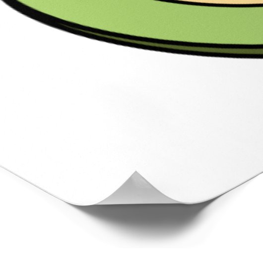 Katze als Avocado avocato ポスター (角)