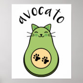 Katze als Avocado avocato ポスター (正面)