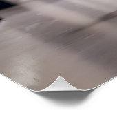 Katze auf der Flucht mit Klopapier, witzig ポスター (コーナー)