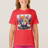 Katze bunt  tシャツ (正面)