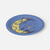 Katze im Mond  ペーパープレート (アングル)