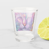 Katze in Neonfarben ショットグラス (裏面)