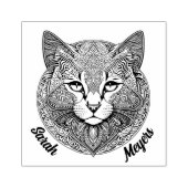 Katze Mandala ラバースタンプ (インプリント)